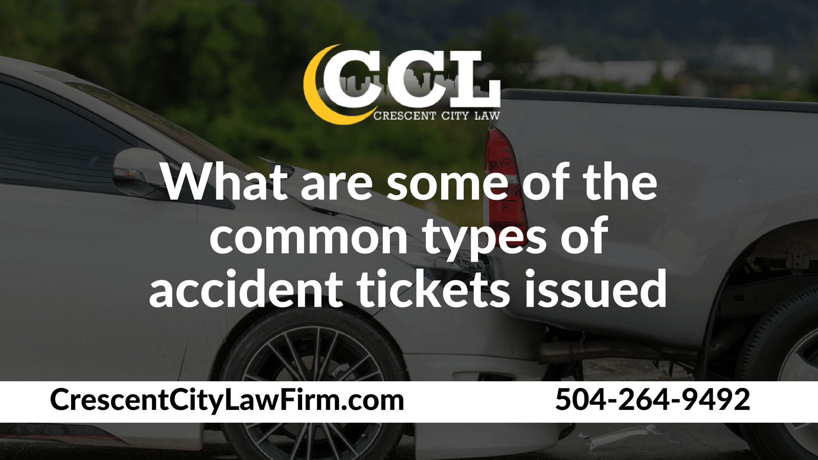 What are some of the common types of accident tickets issued